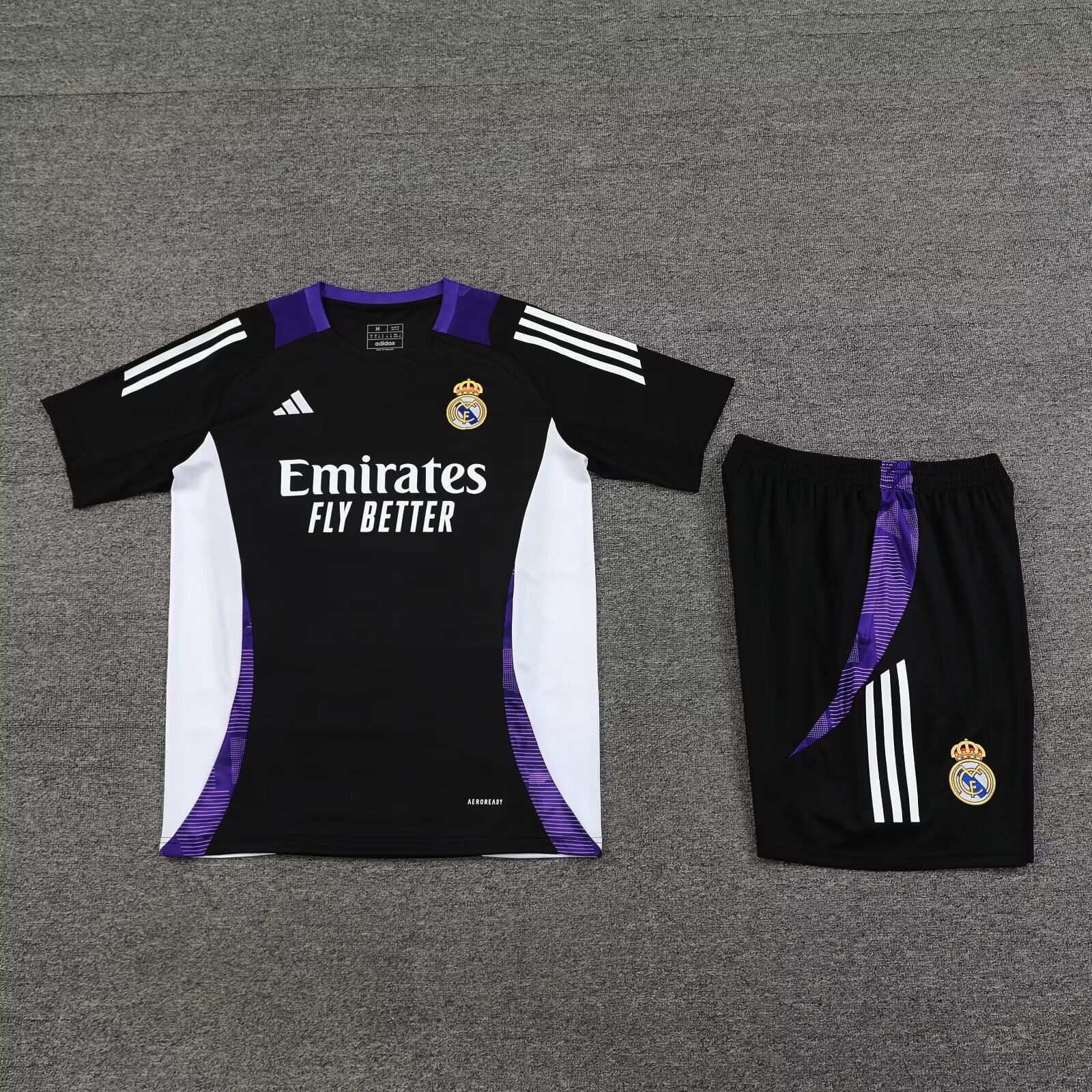 AAA Quality Real Madrid 24/25 Black/Purple/White Training Kit